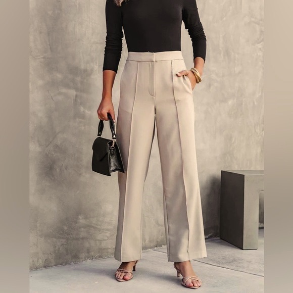 NWT Vici Beige Ready To Slay Trousers |Size XL - Picture 2 of 6